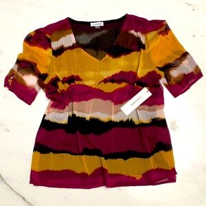 NWT Calvin Klein lined blouse XL